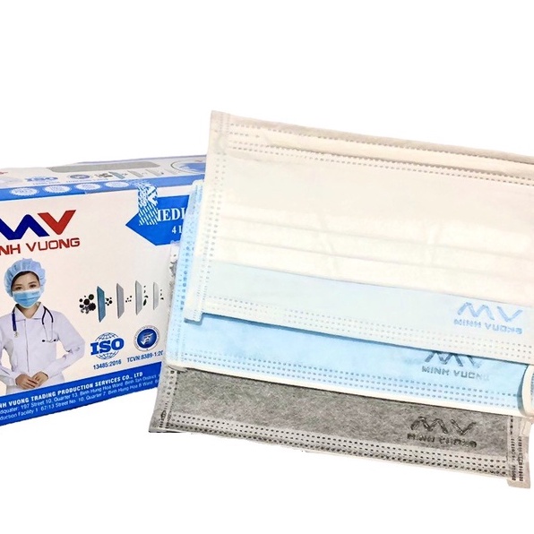 Khẩu trang y tế MINH VƯỢNG- 4 lớp kháng khuẩn hàng chính hãng