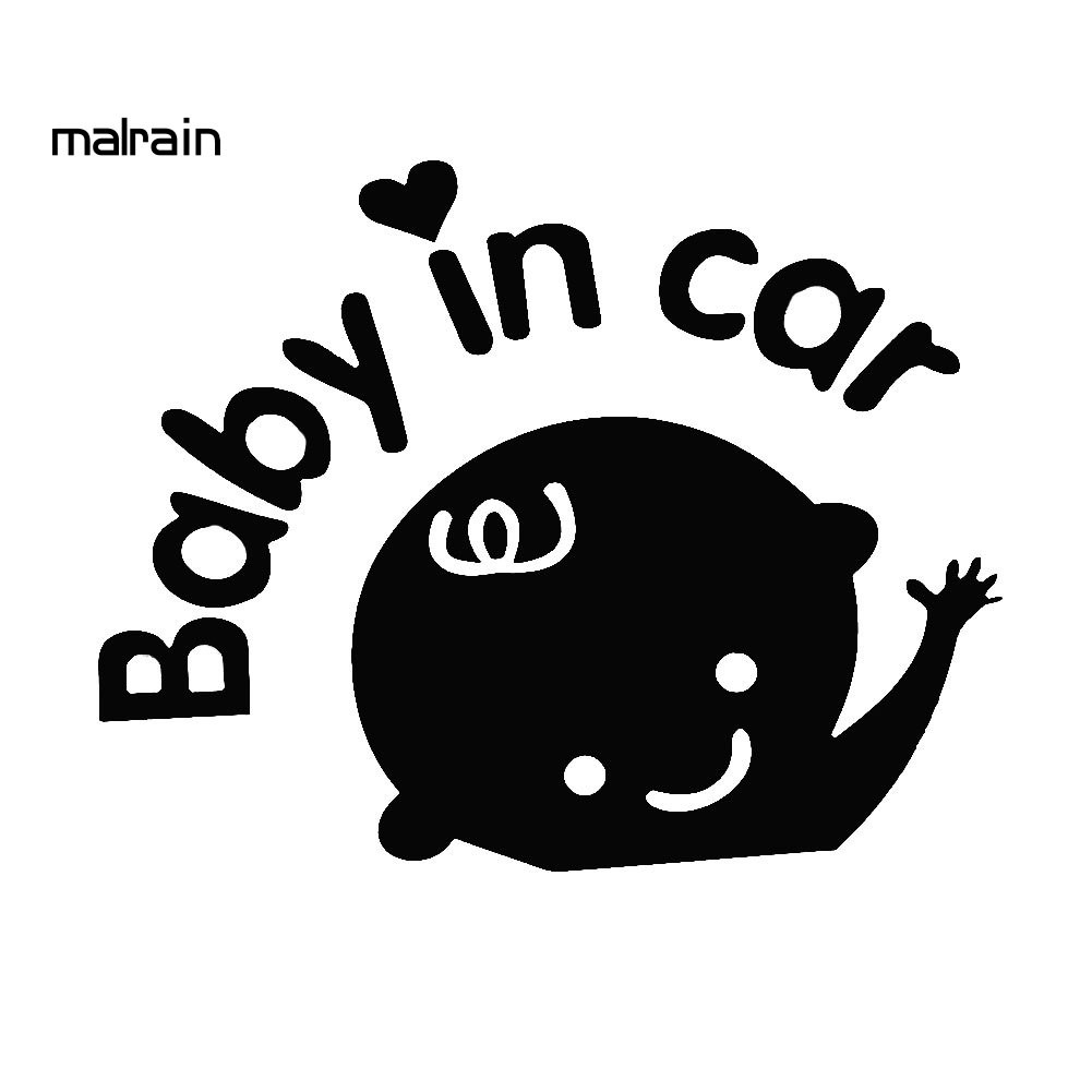 Sticker Dán Xe Hơi Chữ Baby In Car