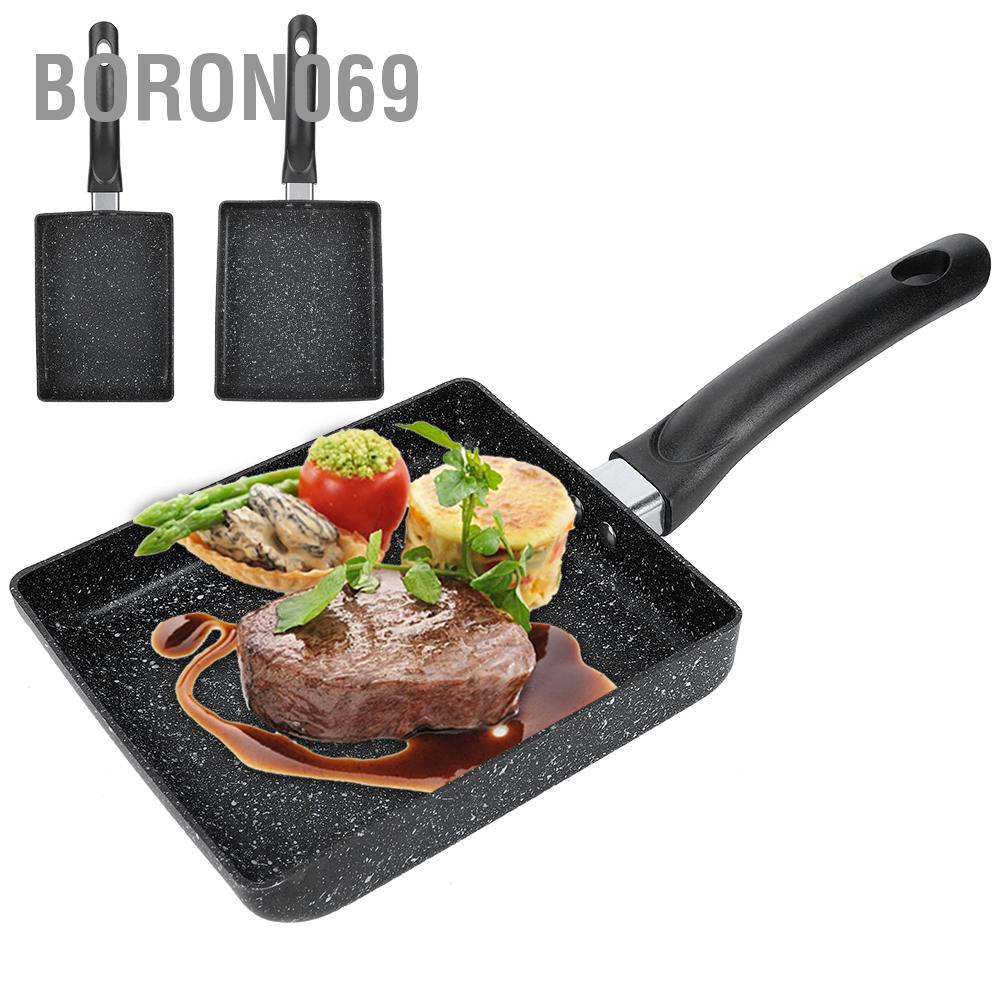 Boron069 Non‑stick Omelette Pan Egg Steak Frying Pizza Cooking Pot Kitchen Supplies for Induction Cooker