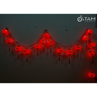 [LOẠI 1] Dây đèn lồng đỏ treo trang trí dài 5m số 16