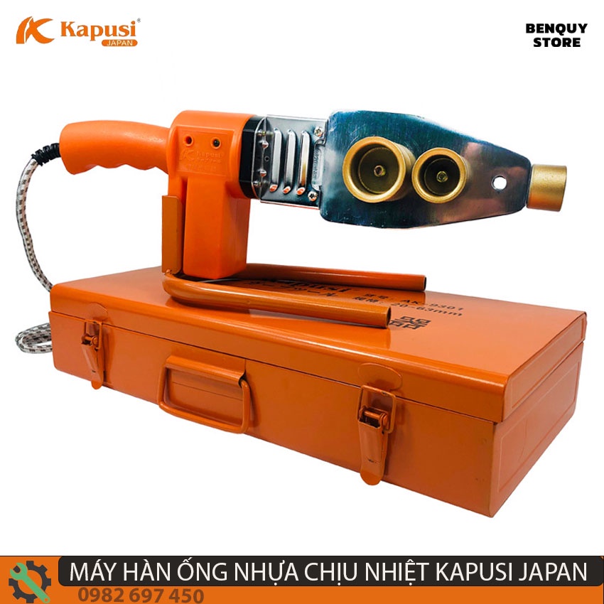 MÁY HÀN ỐNG NHỰA CHỊU NHIỆT CAO PPR PE PPC KAPUSI JAPAN PHI 20 - 33MM , MÁY HÀN ỐNG NƯỚC TIÊU CHUẨN NHẬT BẢN.