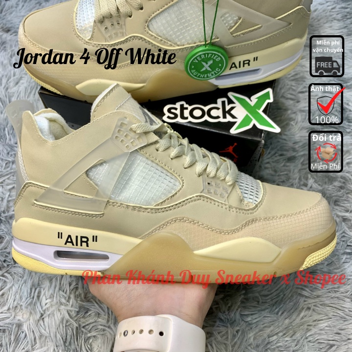 Giày jordan 4 off white jd kem đế khí tăng chiều cao