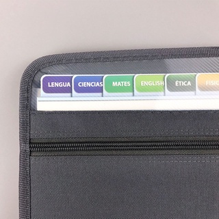 A4 Multi-layer Organ Bag Zipper Information Briefcase Document File Folder Pack
