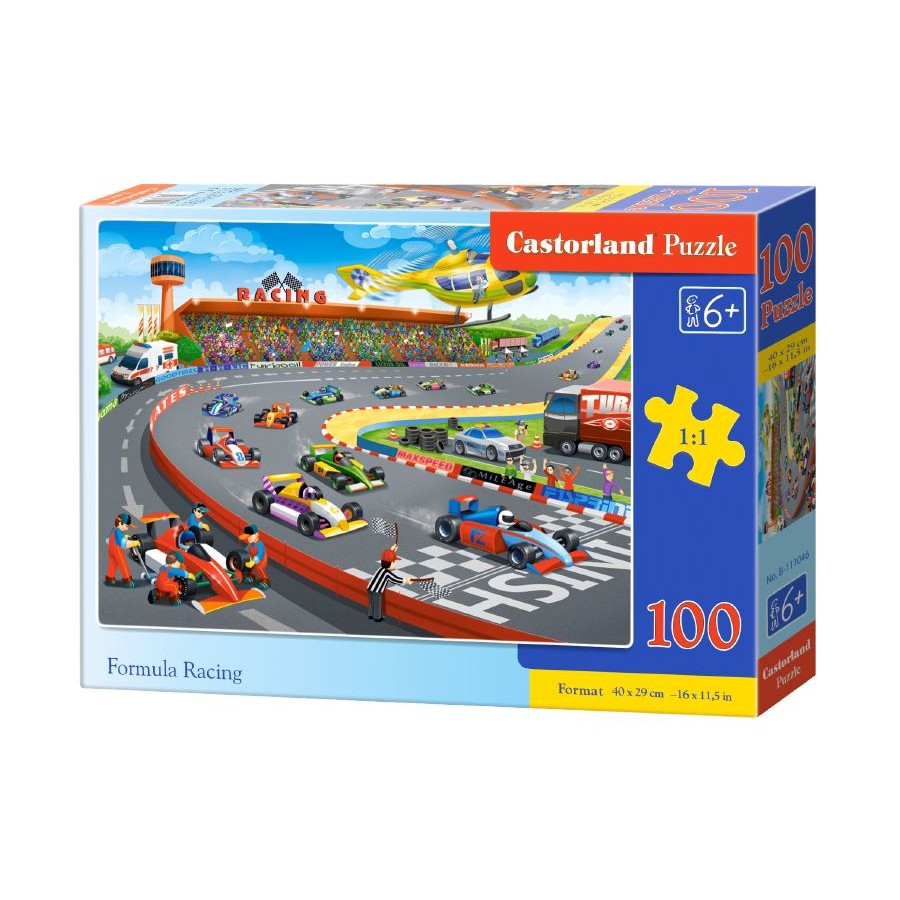 Xếp hình puzzle trường đua xe địa hình 100 mảnh CASTORLAND B-111046