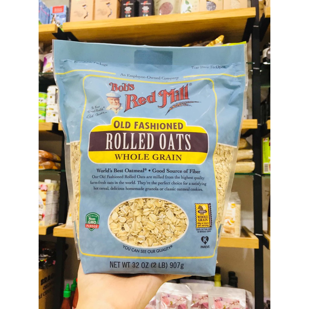Yến mạch cán vừa Bob's Red Mill 907g của Mỹ - Rolled Oats  Regular
