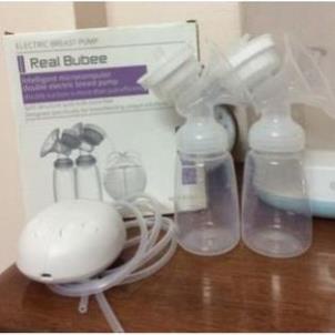 Máy hút sữa điện đôi Real bubee tặng kèm máy hâm sữa cao cấp