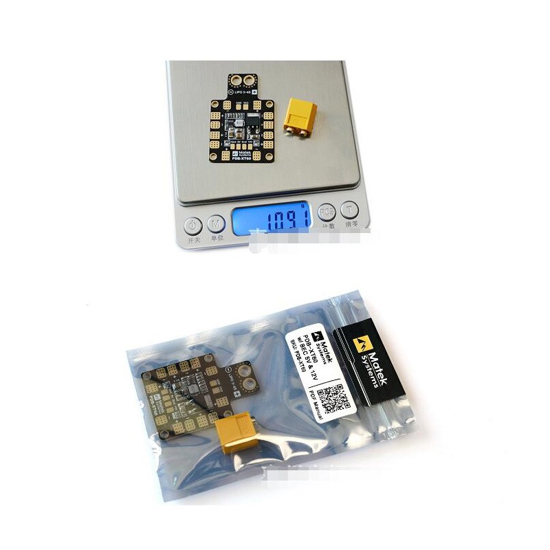 Bảng Phân Phối Nguồn PDB XT60 W / BEC 5V & 12V 2oz Cho Máy Bay Điều Khiển Từ Xa