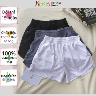 Quần đùi, Quần đùi ngủ HADO vải thun cotton chất mát co giản 4 chiều