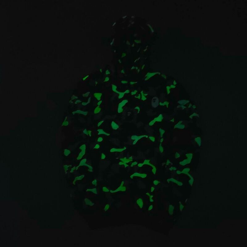 Áo Khoác Hoodie Bape A Bathing Ape Shark Space Galaxy Luminous In The Dark Mirror 1: 1