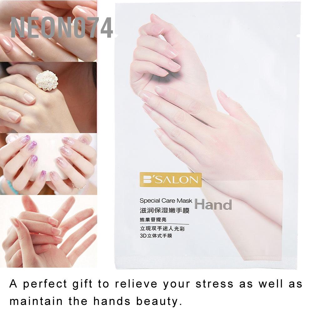 Neon074 Hands Peel Off Skin Renewal Mask Remove Cuticles Whitening Moisturizing Tender