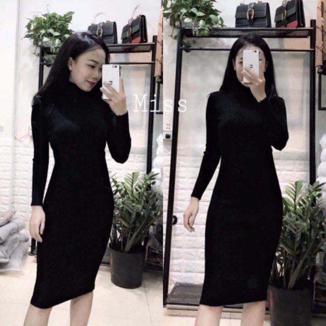 Váy Body Cao Cổ 7 Phân Dày Dặn | BigBuy360 - bigbuy360.vn