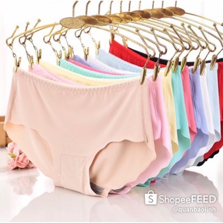 [CÓ BIGSIZE QUẦN LÓT Nữ SU trơn + thông hơi không gấp viền (kèm ảnh thật)