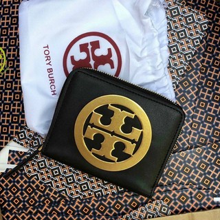 TNS-Ví nữ ngắn cầm tay [HOTTREND] Torie Charlie wallet-[VÍ NỮ DA THẬT]-logo tròn sang trọng