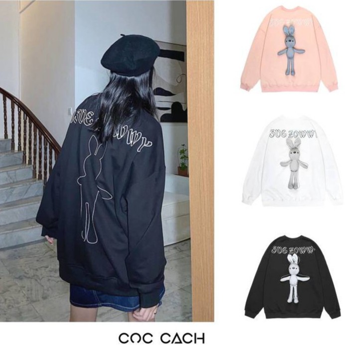 Áo nỉ dài tay cao cấp tặng thú bông AD1284 by COC CACH