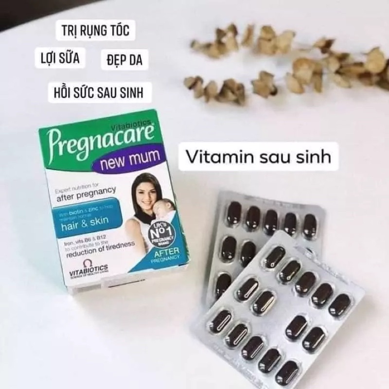 Vitamin cho mẹ sau sinh Pregnacare New Mum UK