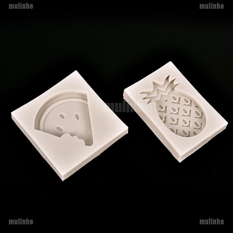 Mul❤ Khuôn Silicone Làm Bánh Hình Dưa Hấu