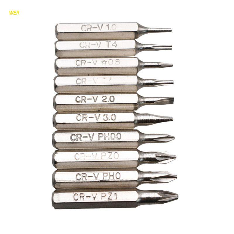 Set 10 đầu tua vít nam châm 28mm PH00 PH0 Z1 Z0 3.0 2.0 1.0 T5 T4 0.8 đa năng