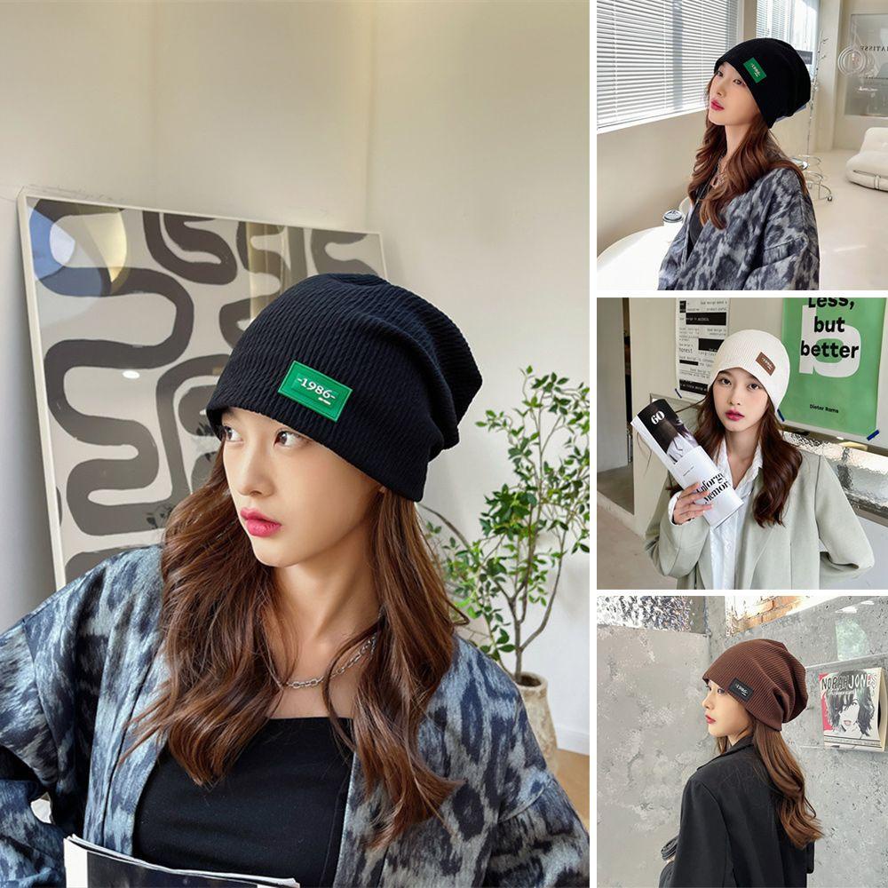 MUVAKO Mũ Beanie 4 Màu Trơn Dễ Thương Cho Nam Và Nữ