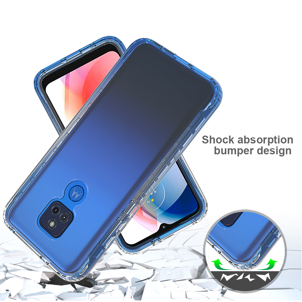 Ốp Lưng Trong SuốT ChốNg SốC MàU Gradient Cho Motorola Moto G Play