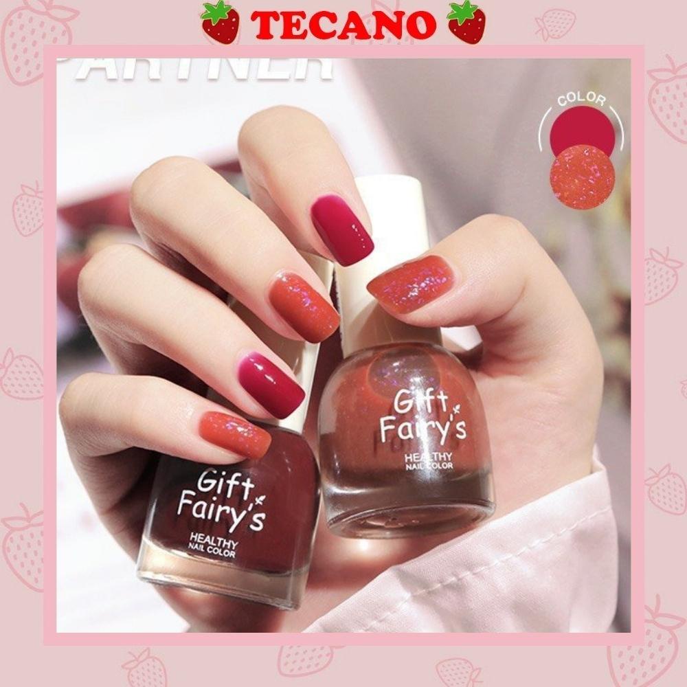 Sơn gel mau khô Tecano sơn móng tay nhiều màu Gift Fairy's nội địa trung SM14