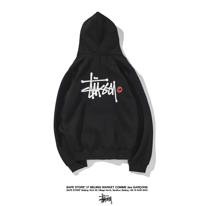 Áo Hoodie Stussy Lót Nhung Thời Trang Cho Nam Nữ