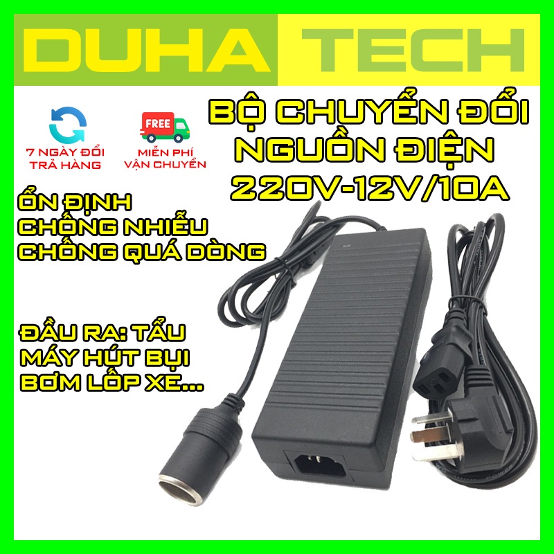Bộ chuyển nguồn 220v sang 12v - Bộ đổi nguồn sang 12v 10A và 6A, công suất 120W - 72W