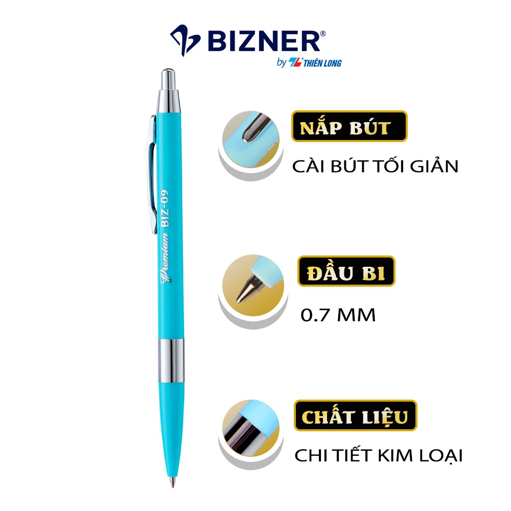 Bút bi Bizner BIZ-09 Thân màu ngẫu nhiên