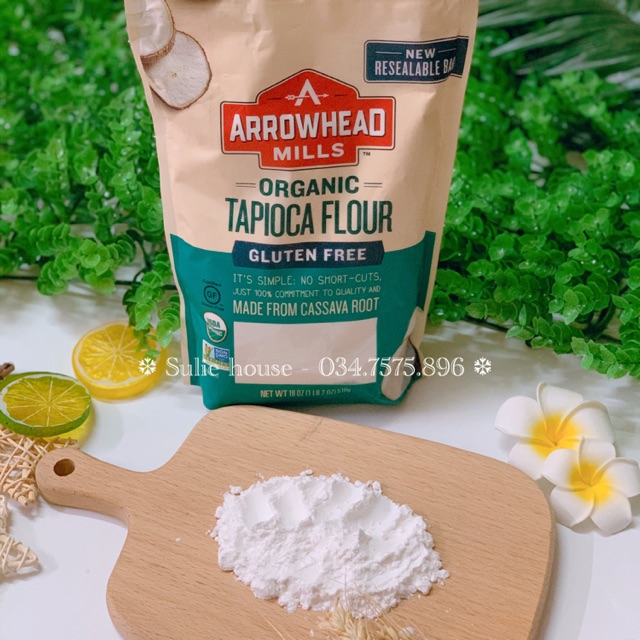 bột năng hữu cơ arrowhead 100g