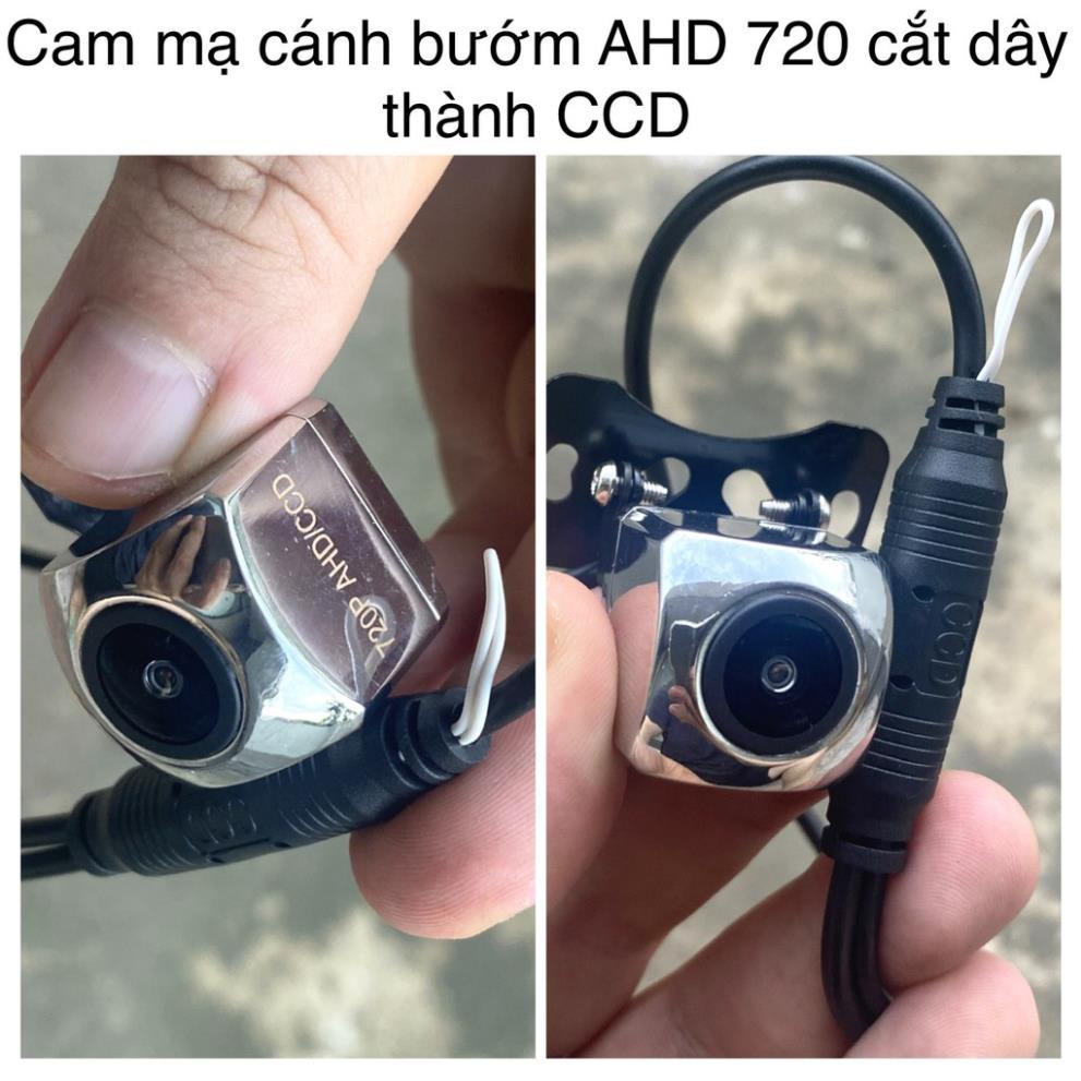 Camera lùi MẮT LỒI góc rộng mạ bạc inox HD 720p siêu phẩm MỌI LOẠI MÀN AHD CCD | BigBuy360 - bigbuy360.vn