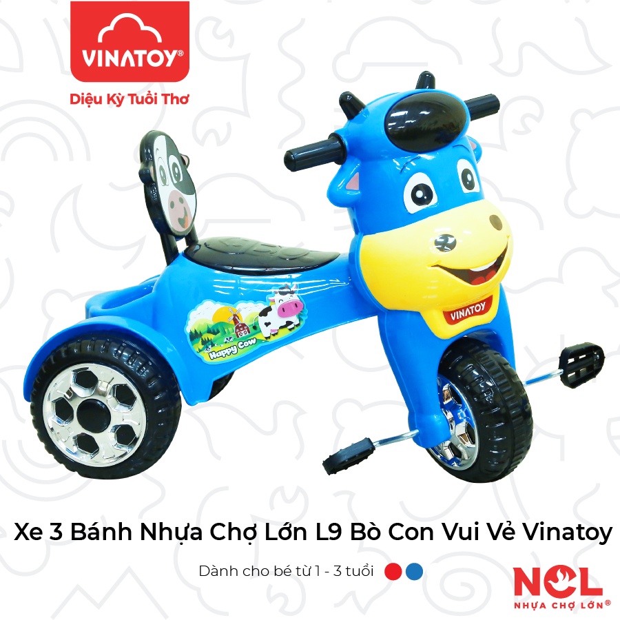 Xe 3 Bánh L9 hình Chú Bò Con (Không nhạc) - M1797-X3B