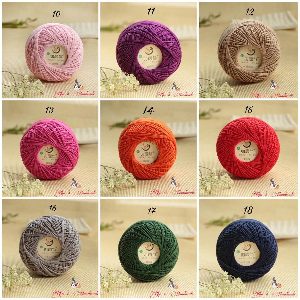 Sợi cotton Ruyi 1.0mm (50gr/cuộn)