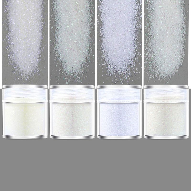 Set 4 lọ kim tuyến trang trí móng tay màu cầu vồng xinh xắn