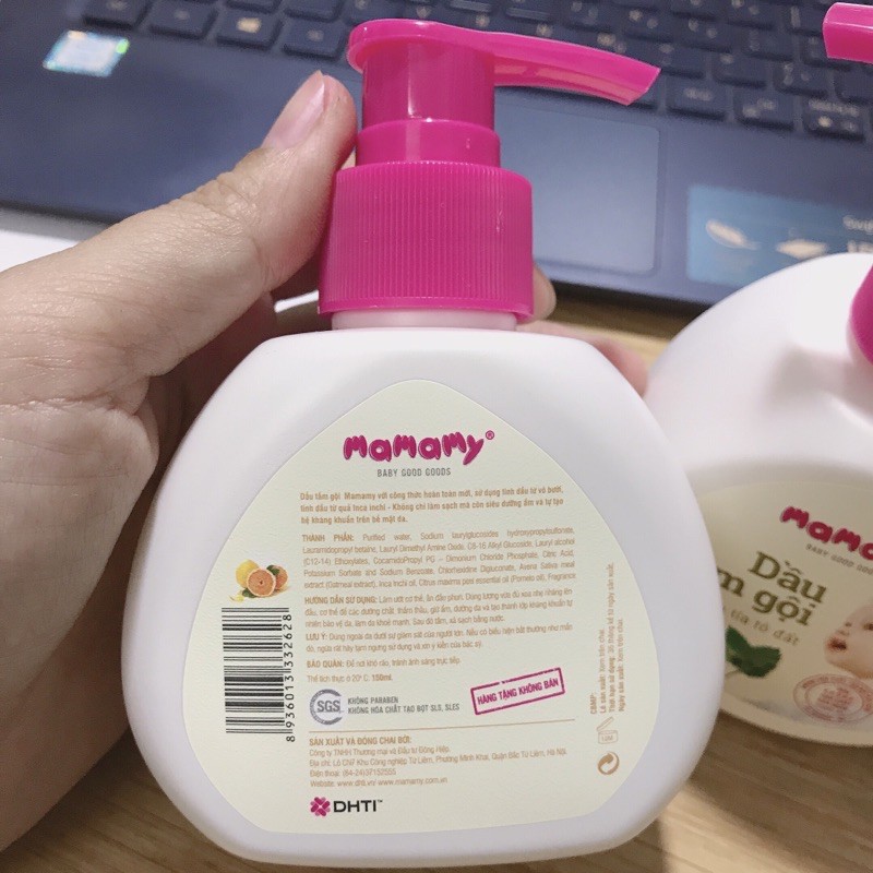 DẦU TẮM GỘI MAMAMY 150ml