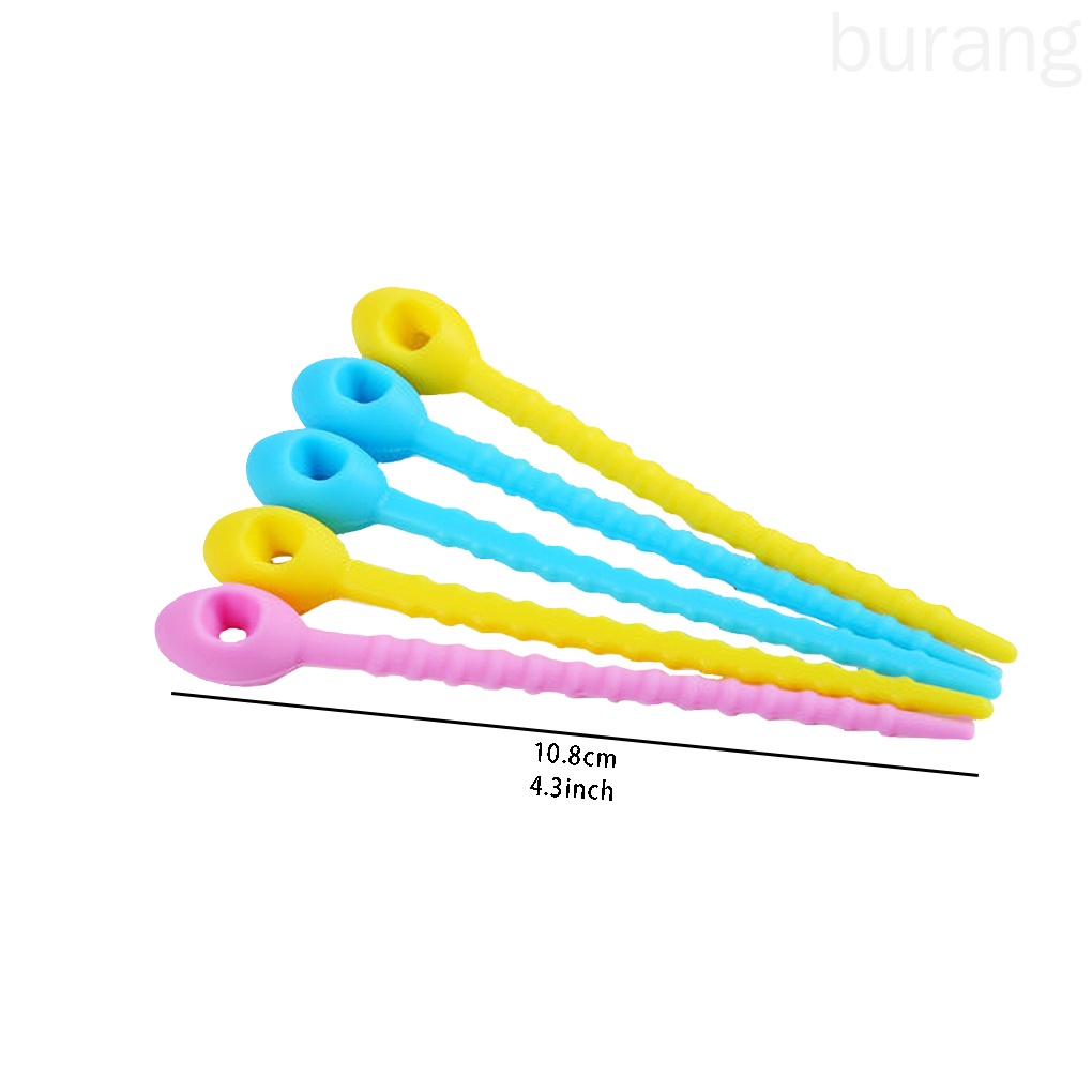 Bộ 5 Dây Silicone Buộc Túi Thực Phẩm