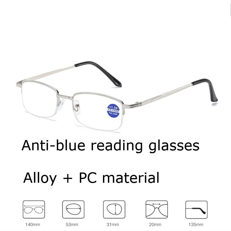 Kính đọc sách nam chống ánh sáng xanh chất lượng cao đeo kính đọc sách thoải mái Kính lão thị chống mỏi Kính đọc sách nam chống ánh sáng xanh chất lượng cao đeo kính đọc sách thoải mái Kính lão thị chống mỏi