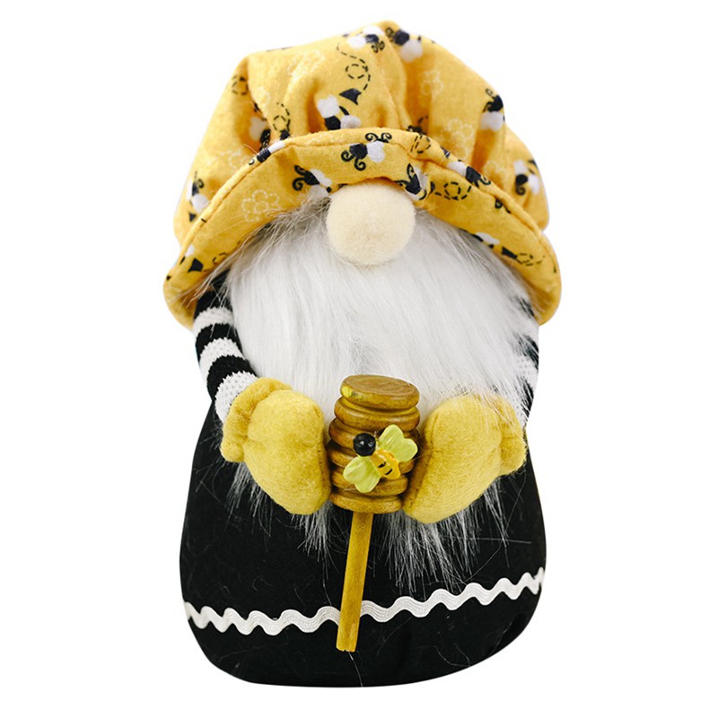 Bumble Bee Chef Gnome World Bee Day Decoration, Scandinavian Tomte Nisse Swedish Honey Elf Home Farmhouse Decor, A