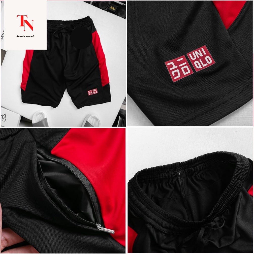 Đồ bộ nam Uni, bộ thể thao nam cộc tay bốn mùa chất vải cotton thoáng mát, thấm hút nhanh  - Tình Ngọc Store