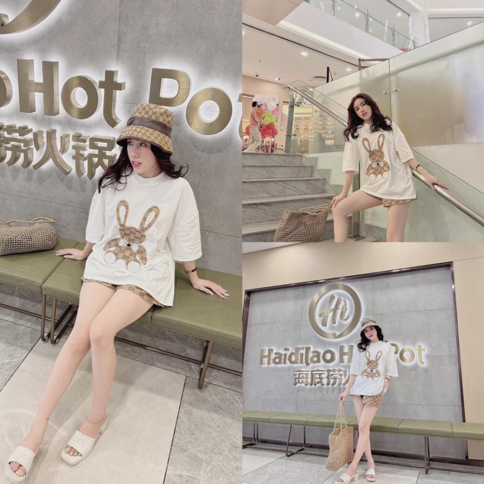 [ 𝐅𝐑𝐄𝐄 𝐒𝐇𝐈𝐏 ]  BỘ ĐÙI THỎ COTTON QUẦN SHORT ĐÙI HỌA TIẾT CHỨ