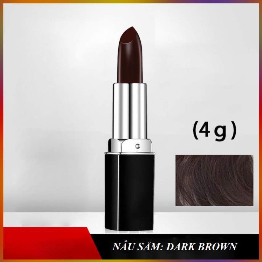 Son Nhuộm Tóc Tạm Thời Màu Nâu Sẫm [Dark Brown] 4g/thỏi OHICO