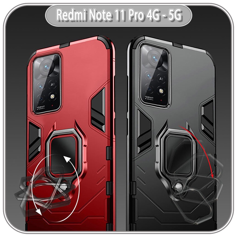 Ốp lưng cho Xiaomi Redmi Note 11 Pro 4G - 5G - Redmi Note 12 Pro 4G iRON MAN IRING Nhựa PC cứng viền dẻo chống sốc