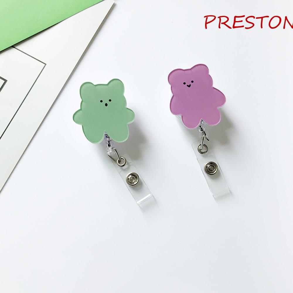 Giá Đỡ Thẻ Tên Bằng Acrylic Hình Gấu Hàn Quốc Có Thể Thu Gọn Cho Học Sinh / Y Tá / Bác Sĩ