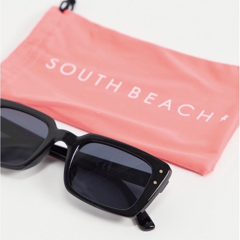 Kính Thời Trang Rectangular Sunglasses South Beach UK Auth