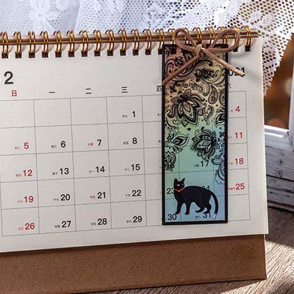 Kẹp Đánh Dấu Trang Sách Hình Mèo Đen Đáng Yêu