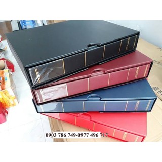 Bìa Album có hộp Vuông Mingt đựng tiền giấy tiền xu, tem (KO CÓ SẴN RUỘT PHƠI, TIỀN, TEM BÊN TRONG) - BA000003