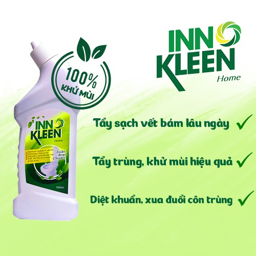 Nước Tẩy Rửa Bồn Cầu Diệt Khuẩn Innokleen Khử Mùi Tẩy Sạch Vết Bám - 500ml