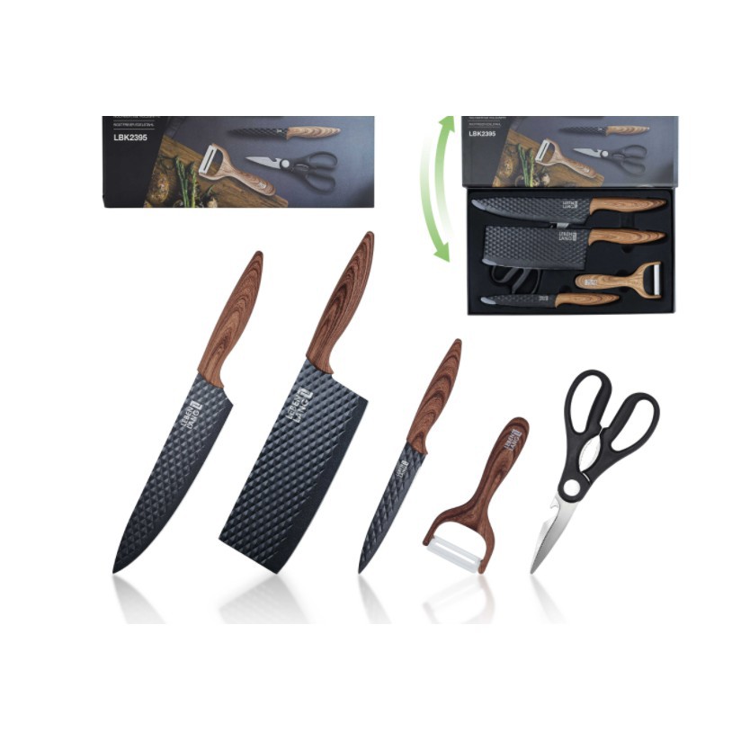 Bộ dao nhà bếp 5 món lebenlang LBK2395 - Thương Hiệu Đức