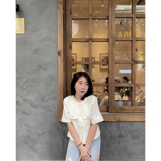 Áo Dạ Tweed Blouse