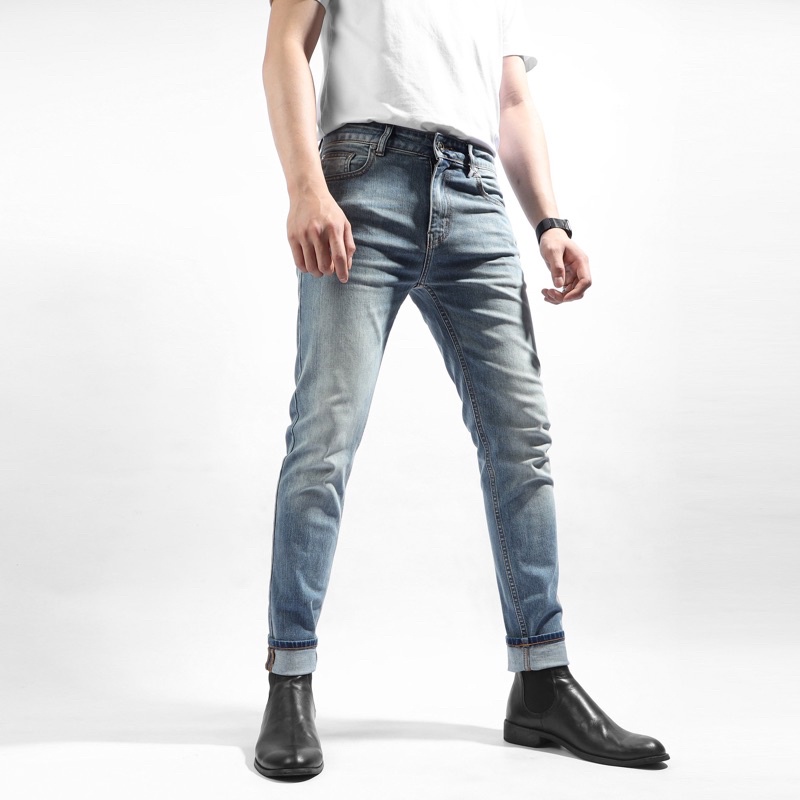 QUẦN JEAN NAM QUẦN BÒ NAM CAO CẤP QUẦN RIN  THỜI TRANG ỐNG ÔM HÀNG MỚI VỀ  VNXK HAIAN JEANS