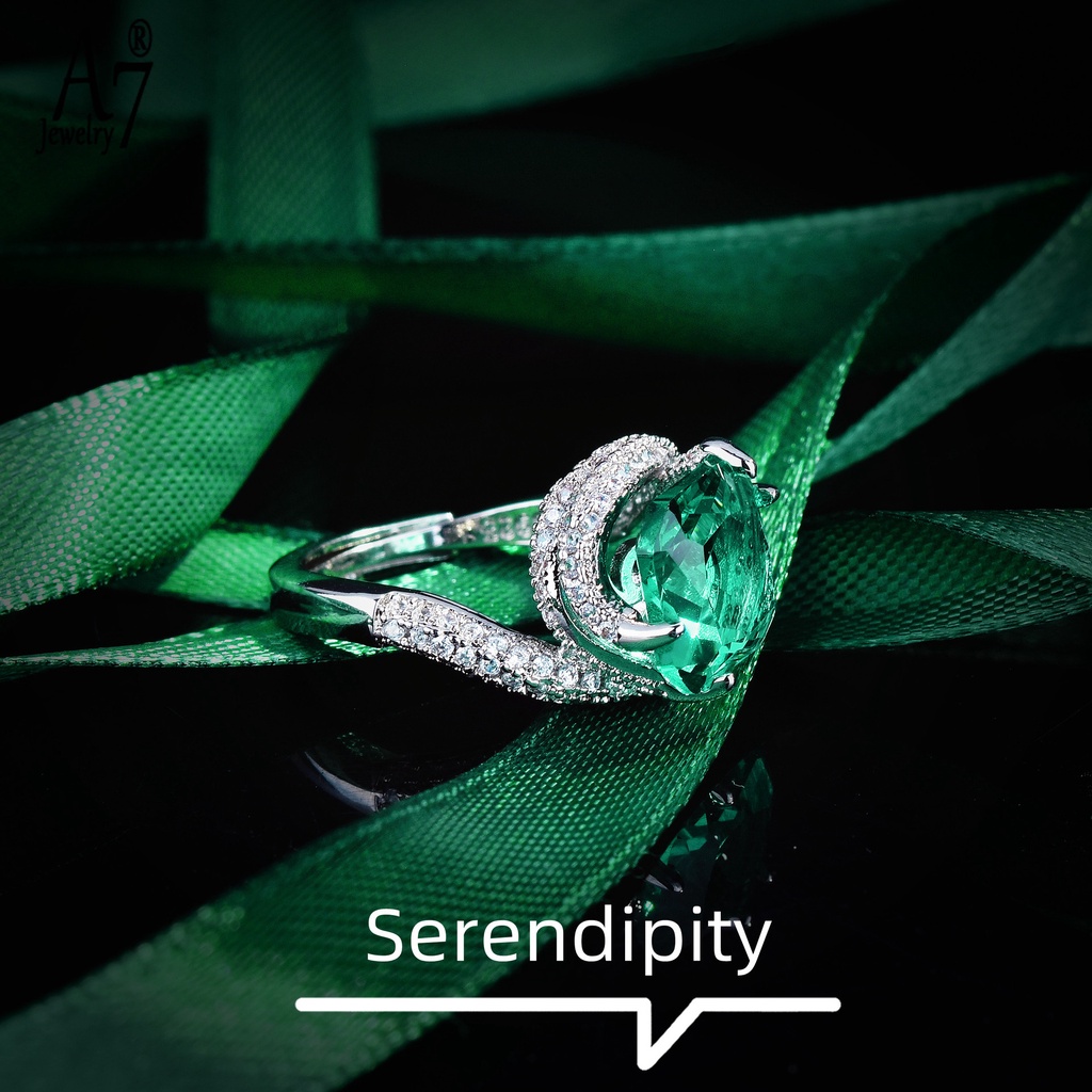 Nhẫn Hở Mạ Bạc 925 Đính Kim Cương Nhân Tạo Cho Nữ X4Y10