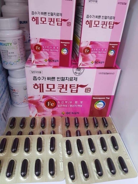 [MẪU MỚI] Viên Uống Bổ Sung Sắt HEMOQUEEN TOP Hàn Quốc, Hộp 120V | BigBuy360 - bigbuy360.vn